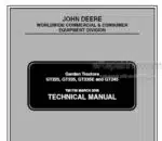 Photo 4 - John Deere GT225 GT235 GT235E GT245 Technical Manual Garden Tractors TM1756