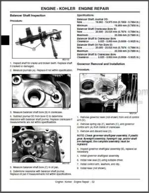 Photo 8 - John Deere GT242 GT262 GT275 Technical Manual Lawn And Garden Tractors TM1582