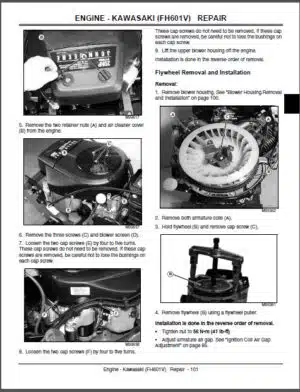 Photo 2 - John Deere GX355 GX325 GX335 GX345 Technical Manual Garden Tractors TM1973