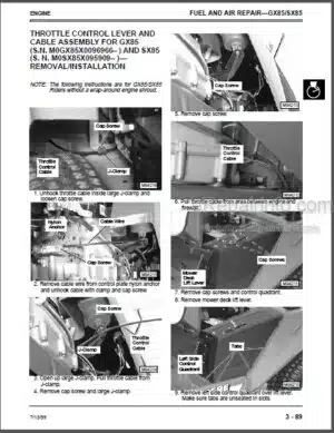 Photo 7 - John Deere GT242 GT262 GT275 Technical Manual Lawn And Garden Tractors TM1582