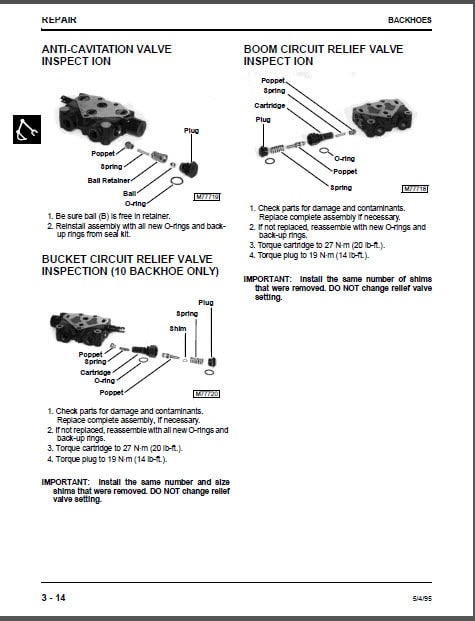Photo 1 - John Deere Horicon Repair Manual Hydraulic Attachments TM1593