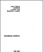Photo 4 - John Deere JD300-B Technical Manual Loader And Backhoe Loader TM1087