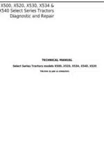 Photo 4 - John Deere Select Series X500 X520 X530 X534 X540 Diagnostic And Repair Manual Tractors TM2309