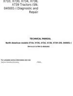 Photo 4 - John Deere X710 X730 X734 X738 X739 Diagnostic And Repair Technical Manual TM142319