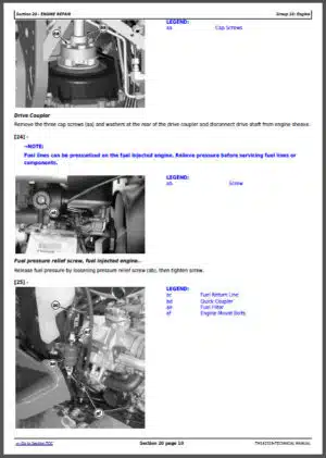 Photo 1 - John Deere X710 X730 X734 X738 X739 Diagnostic And Repair Technical Manual TM142319