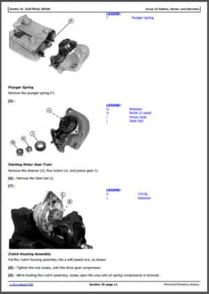 Photo 7 - John Deere 6405 6605 Repair Manual Tractors TM4578