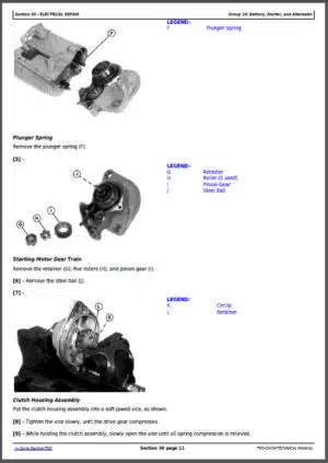 Photo 8 - John Deere 7720 7820 7920 Operation And Test Manual Tractors TM2025