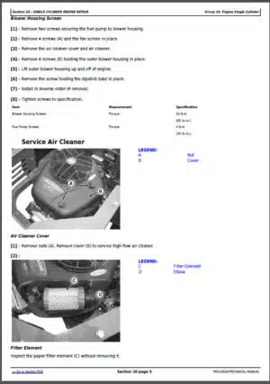 Photo 4 - John Deere Z225 Z245 Z235 Z255 Diagnostic And Repair Manual Eztrak Residential Mower TM112912