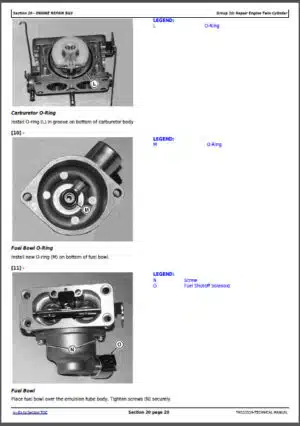 Photo 1 - John Deere Z625 Z645 Z655 Z665 Diagnistic And Repair Manual EZtrak Residential Mower TM113119