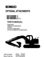 Photo 3 - Kobelco SK115SR-1E SK135SR-1E SK135SRLC-1E Parts Manual Hydraulic Excavator Attachments S3YV01803ZE04
