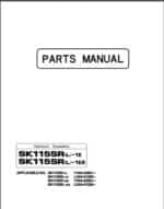 Photo 3 - Kobelco SK115SRL-1E SK115SRL-1ES Parts Manual Hydraulic Excavator S3YV00008ZE01