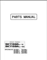 Photo 3 - Kobelco SK115SRL-1E SK115SRL-1ES Parts Manual Hydraulic Excavator S3YV00008ZE01