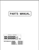 Photo 3 - Kobelco SK200SRLC SK200SRLC-1S Parts Manual Hydraulic Excavator  Attachments S3YB00005ZE01