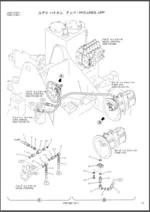 Photo 5 - Kobelco SK200SR SK200SRLC Parts Manual Hydraulic Excavator Attachment Dozer S3YB03402ZE02