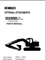 Photo 4 - Kobelco SK235SR-1ES SK235SRNLC-1ES Parts Manual Hydraulic Excavator Boom S3YF03203ZE01