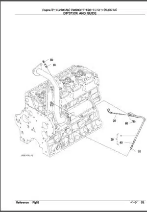 Photo 5 - Takeuchi Parts Manual Kubota V3800DI-T-E3B-TLTU-1 Parts Manual Diesel Engine