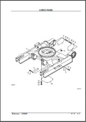 Photo 7 - Takeuchi TB75FR TB80FR Parts Manual Excavator BL2Z007