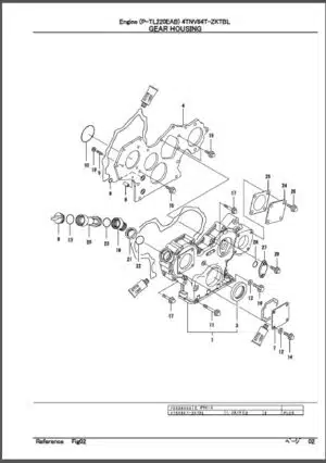 Photo 6 - Takeuchi Engine V3800-CR-TE4B-TLTU2 Parts Manual Track Loader