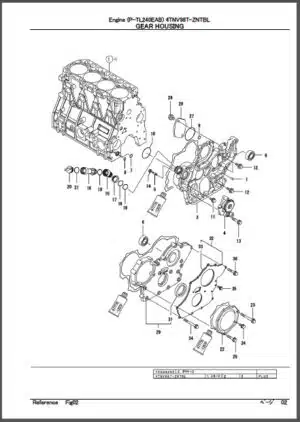 Photo 5 - Takeuchi TL150 Parts Manual Track Loader BT7Z012