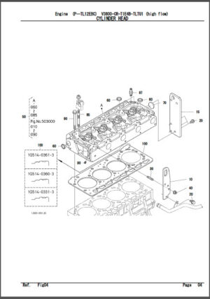 Photo 7 - Takeuchi TB070W Parts Manual Excavator PW1-101Z1