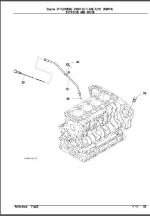 Photo 1 - Takeuchi Parts Manual Kubota V3307DI-T-E3B-TLTU-1 Parts Manual Diesel Engine