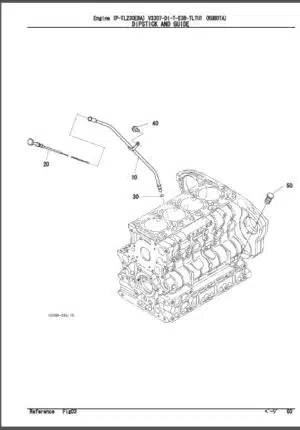 Photo 7 - Takeuchi Parts Manual Kubota V3307DI-T-E3B-TLTU-1 Parts Manual Diesel Engine