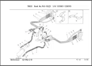 Photo 5 - Takeuchi TB035 Parts Manual Excavator