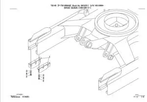 Photo 1 - Takeuchi TB145 Parts Manual Excavator BK3Z011