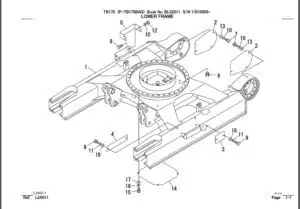 Photo 3 - Takeuchi TB175 Parts Manual Excavator