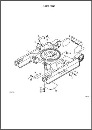 Photo 6 - Takeuchi TB175 TB180 Parts Manual Excavator