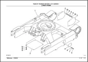 Photo 6 - Takeuchi TB219 Parts Manual Excavator