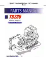 Photo 4 - Takeuchi TB235 Parts Manual Excavator