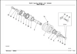 Photo 4 - Takeuchi TB25FR Parts Manual Excavator BE4Z001