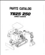 Photo 4 - Takeuchi TB25 TB250 Parts Manual Excavator
