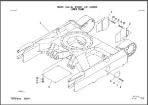 Photo 6 - Takeuchi TB28FR Parts Manual Excavator BF4Z007