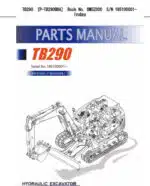 Photo 3 - Takeuchi TB290 Parts Manual Excavator