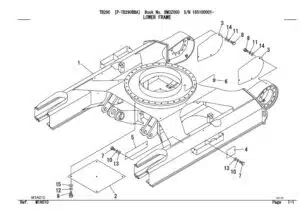 Photo 7 - Takeuchi TB016 Parts Manual Excavator