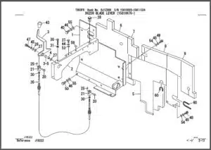 Photo 12 - Takeuchi TB53FR Parts Manual Excavator BJ1Z006-1