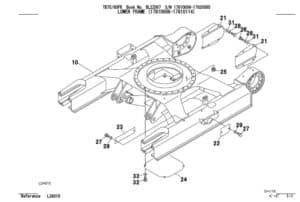 Photo 2 - Takeuchi TB75FR TB80FR Parts Manual Excavator BL2Z007