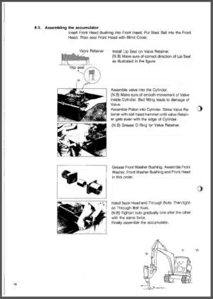 Photo 5 - Takeuchi TB68S SD334 Engine Parts Manual Excavator