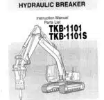 Photo 3 - Takeuchi TKB1101 TKB1101S Instruction Manual Hydraulic Breaker