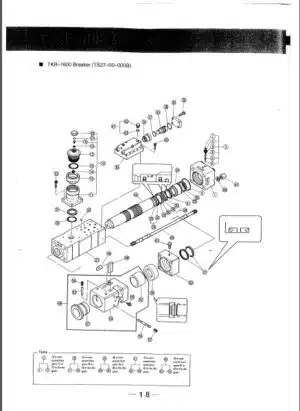 Photo 6 - Takeuchi TL250 Parts Manual Track Loader BU3Z007