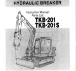 Photo 3 - Takeuchi TKB201 TKB201S Instruction Manual Hydraulic Braker