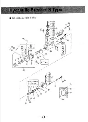 Photo 5 - Takeuchi TB145 TB150 Parts Manual Excavator