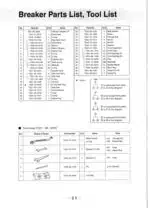 Photo 4 - Takeuchi TKB301 TKB301S Instruction And Parts Manual Hydraulic Breaker