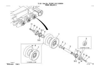 Photo 5 - Takeuchi TL120 Parts Manual Track Loader BT3Z001