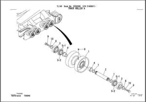 Photo 4 - Takeuchi TL140 Parts Manual Track Loader BT9Z009