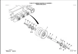 Photo 2 - Takeuchi TL240 Parts Manual Track Loader BU2Z006