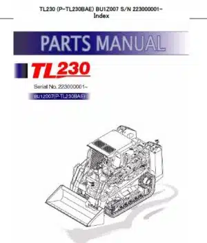 Photo 6 - Takeuchi TL240 Parts Manual Track Loader BU2Z006