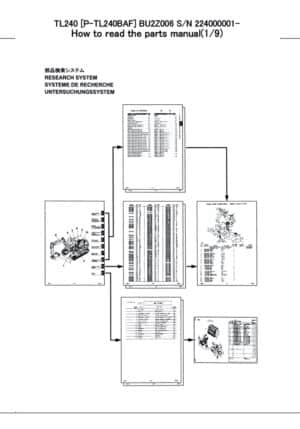 Photo 8 - Takeuchi TL240 Parts Manual Track Loader BU2Z006